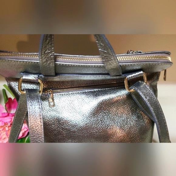 Pelle | Made in Italy | Champagne Gold Leather | Backpack | NWOT - Picture 8 of 14